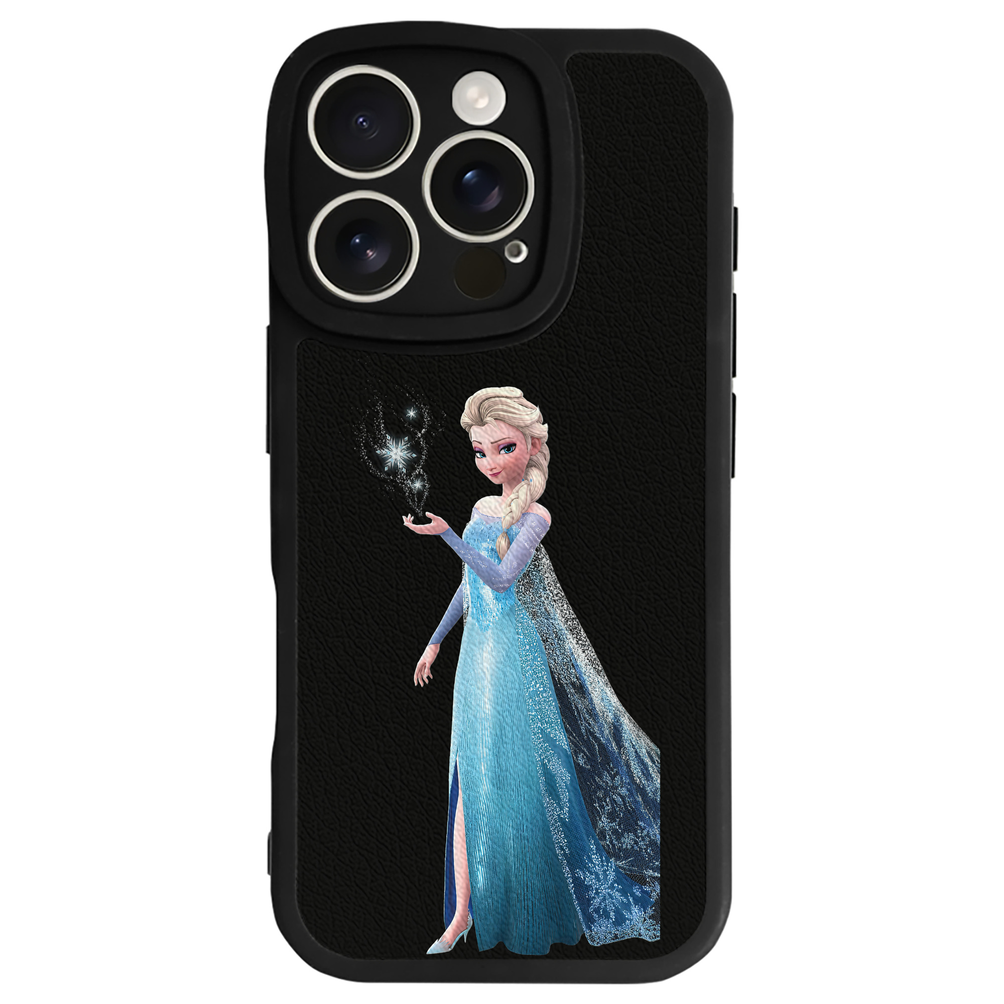 （画像用） アナと雪の女王 アンナ エルサ Frozen Anna Elsa 【iPhone 16シリーズ対応】シリコンスマホケース（レザー調） 材質：シリコン